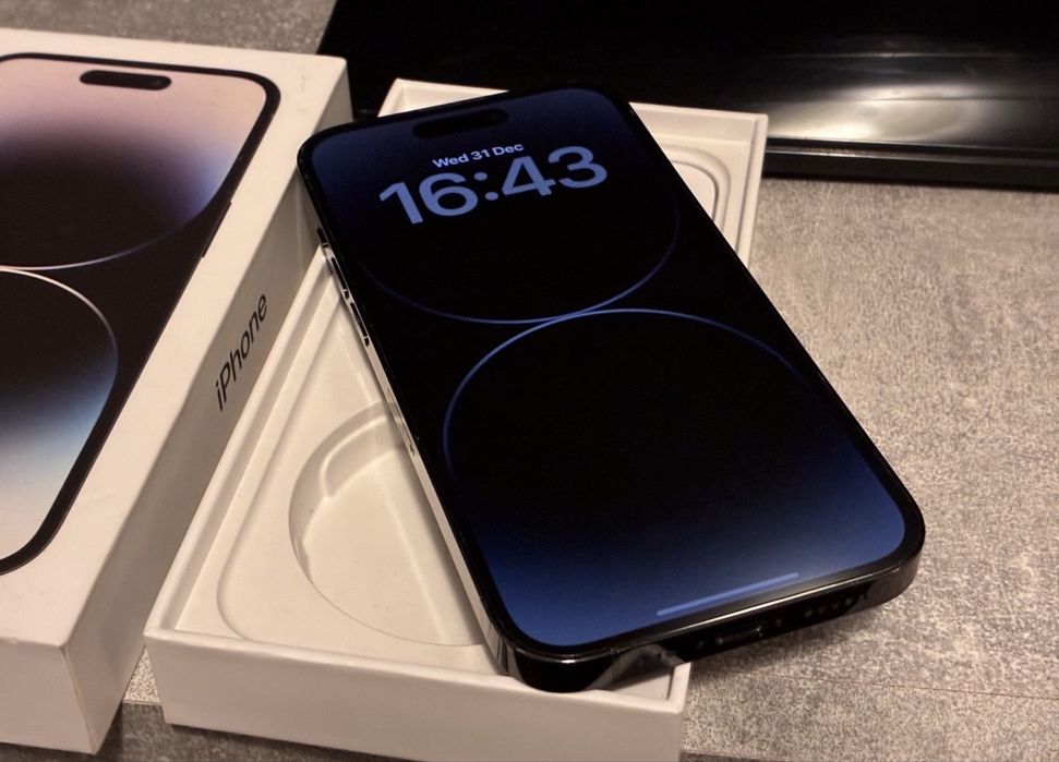 Iphone 14 Pro Black 100% Bateria Originala FullBox