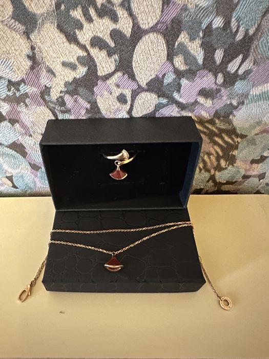 Bratara si inel aur roz Bvlgari originale