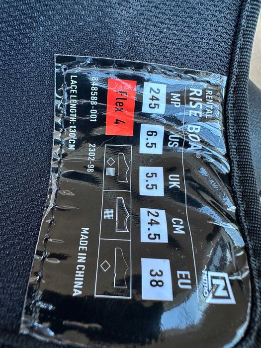 boots noi nitro rise boa mondo 24,5 europa 38