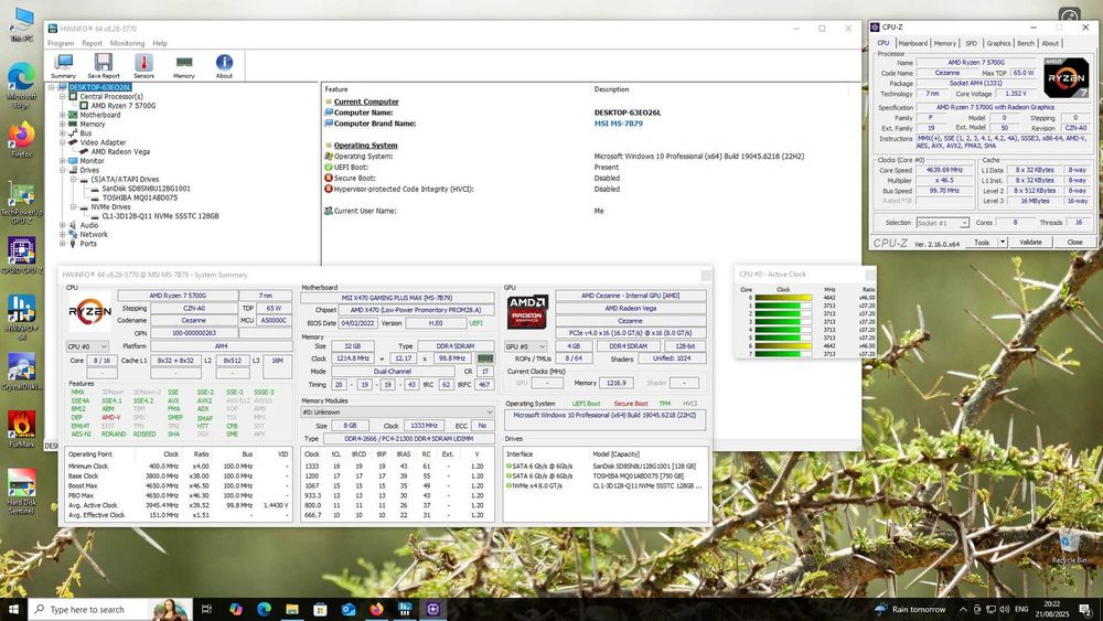 PC Ryzen 7 5700G, 32GB, SSD+HDD
