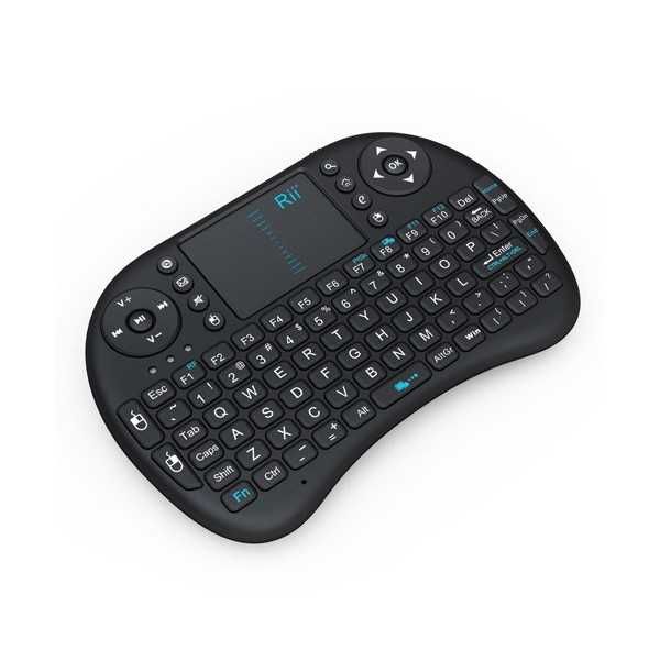 2.4G мини безжична клавиатура с QWERTY тъчпад, безжична с USB приемник
