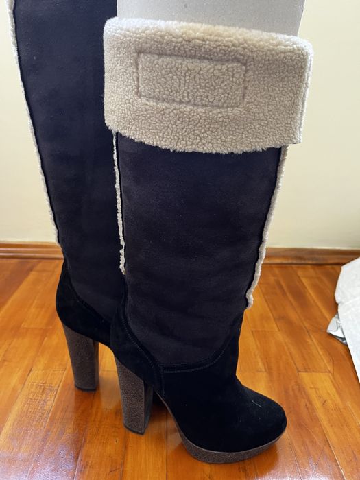 Дамски ботуши Miss Sixthy от велур - размер 38