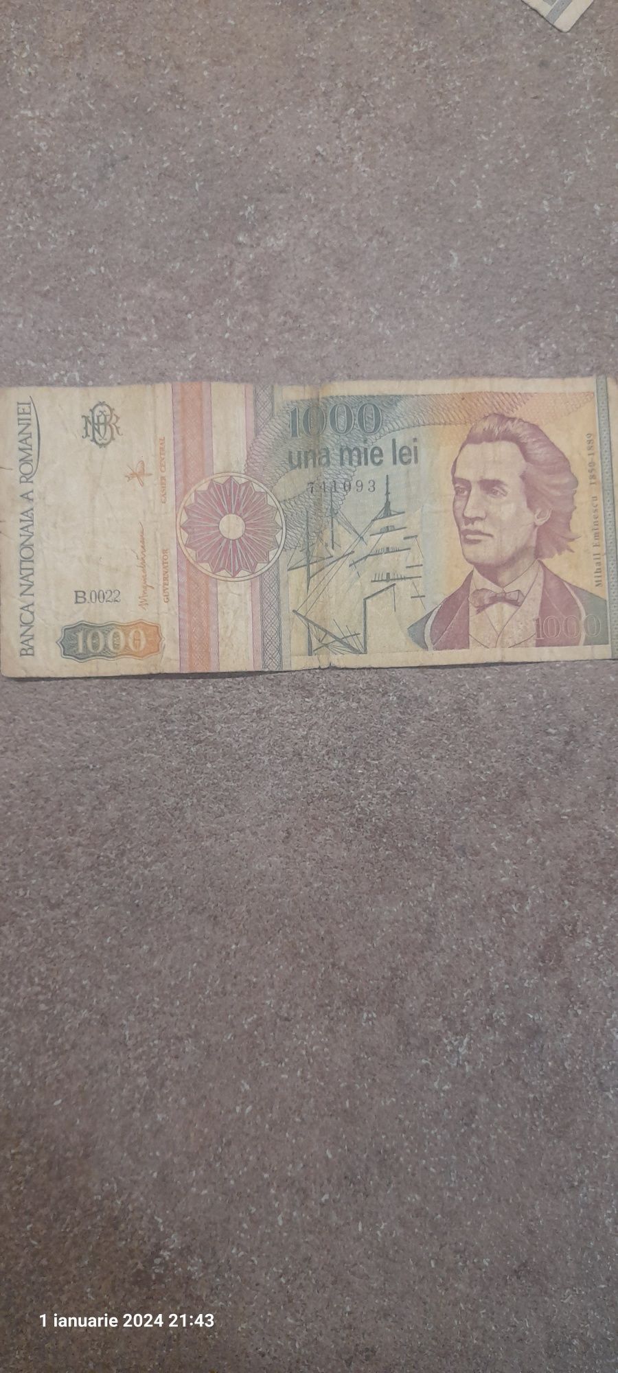 Bancnota una mie lei