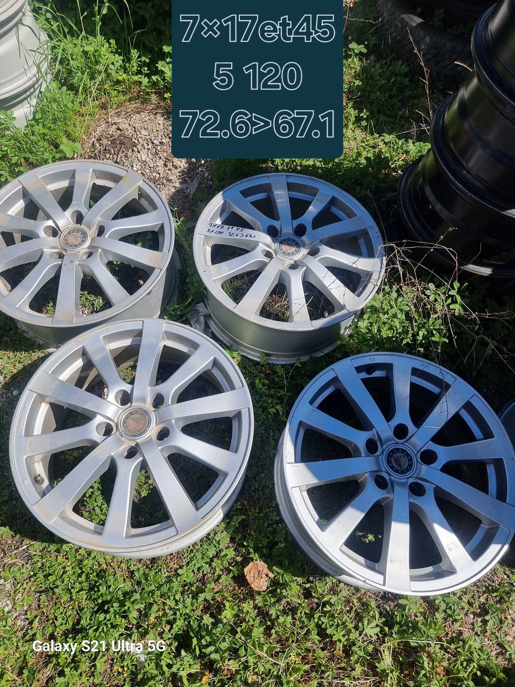 Алуминиеви джанти 17×7 ет45 5×120 бмв опел