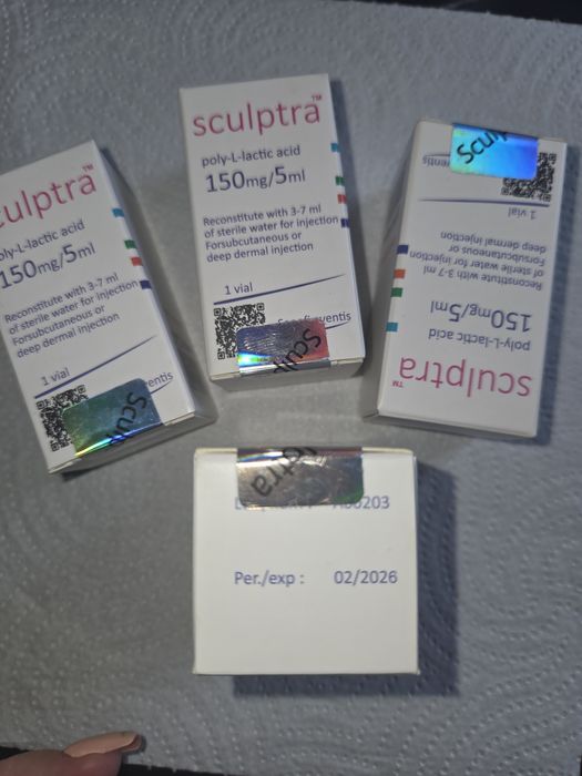 Sculptra poly-L-lactic 150mg/5 ml