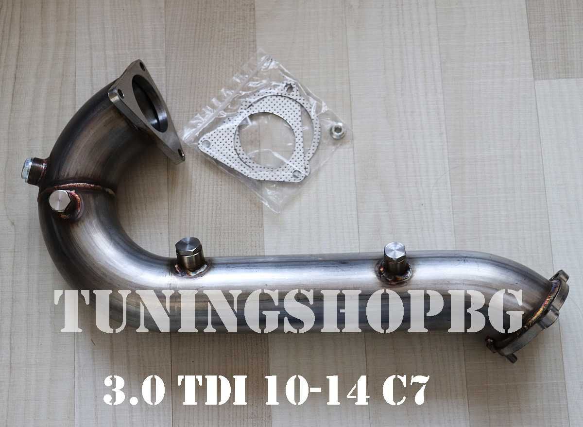 Даунпайп Downpipe ДПФ DPF Off за Audi Ауди C7 4F 3.0 TDI 10-14