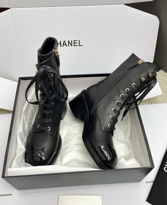 Дамски боти C.h.a,n.e.l , 100% естествена кожа