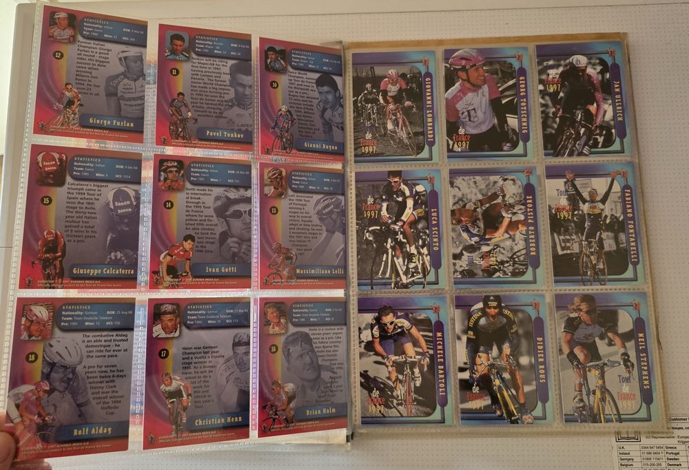 Album Cartonase Tour De France 1997 Eurostar Eurosport Panini Copii