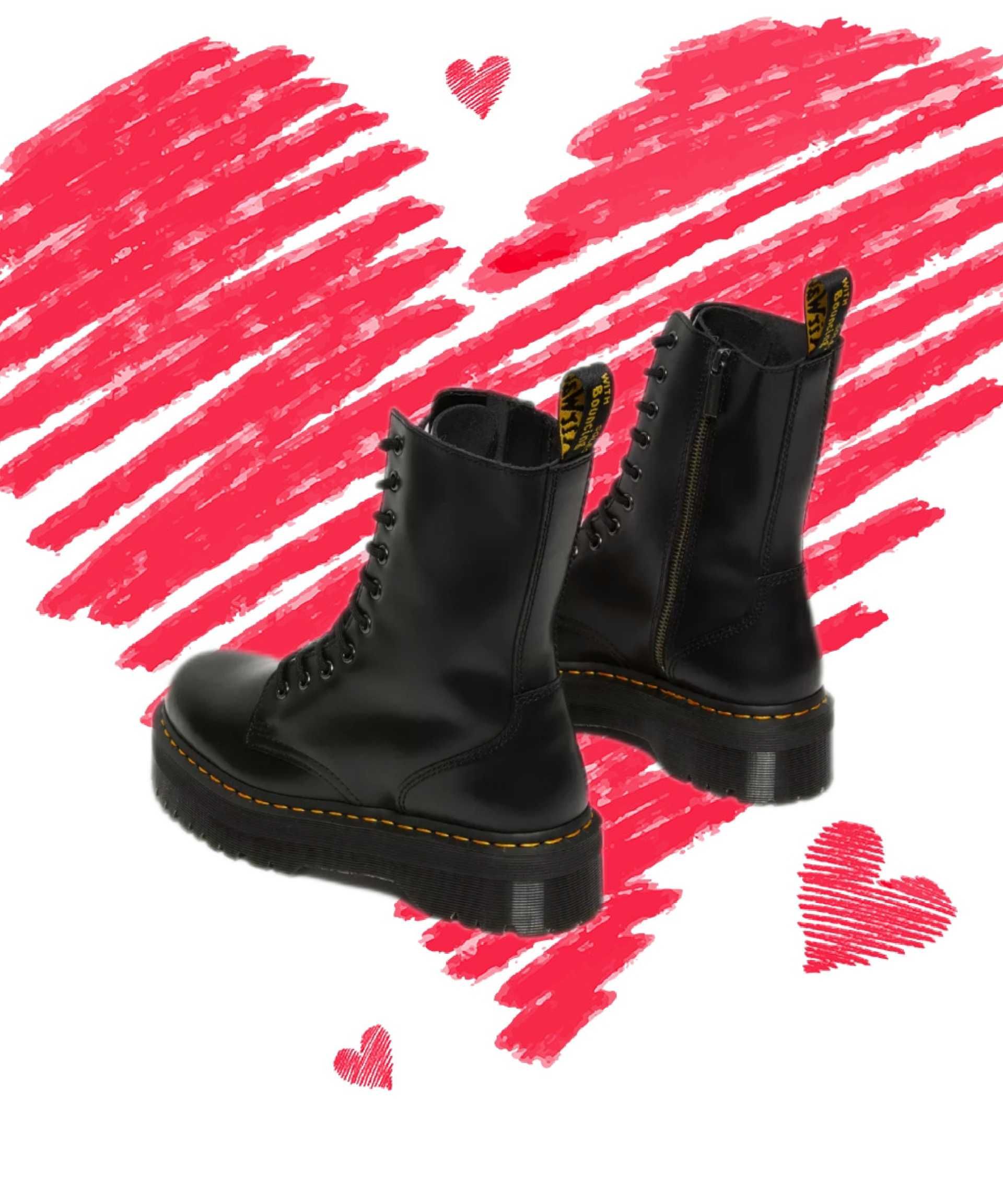 Ботуши DR MARTENS Black JADON Hi,  размер 39