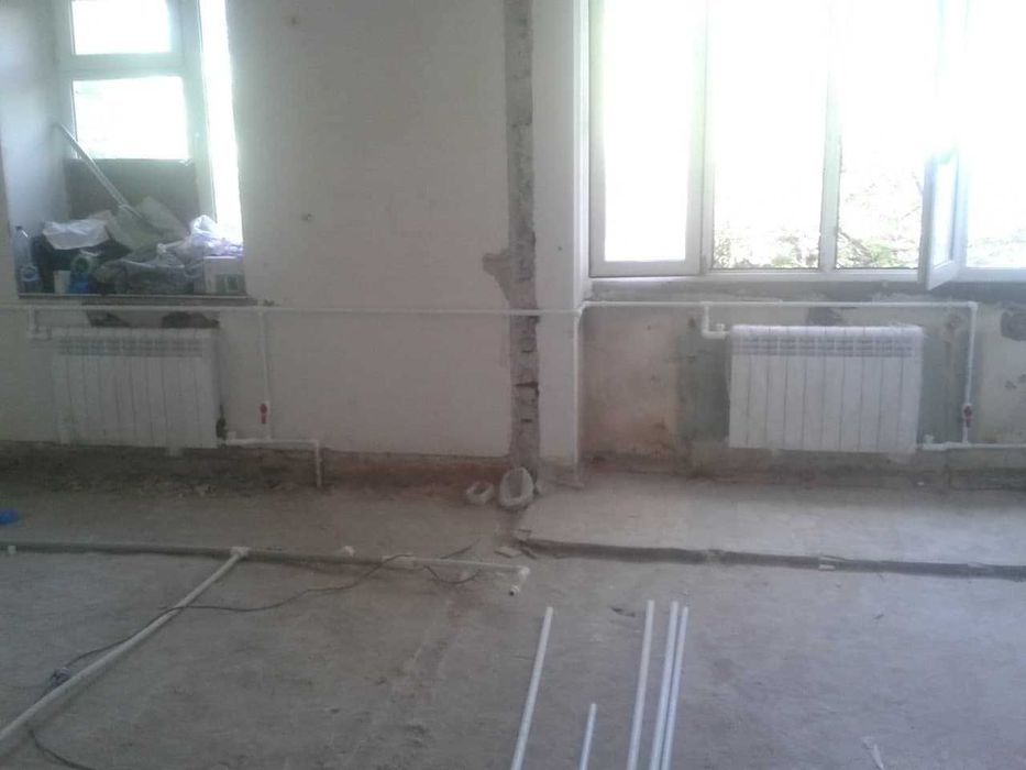Установка биметаллических радиаторов,замена труб!Подключение ст.машин!