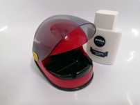 Scrumiera casca moto ventilatie, retro-vintage de colectie