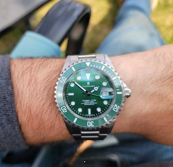 Steinhart Ocean Green 39 Double-GREEN Ceramic! Acte! Impecabil!