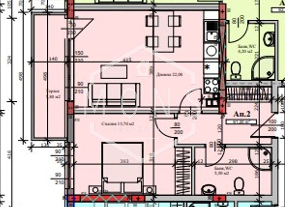 Продава се Двустаен апартамент в Велико Търново, Картала - 67 кв.м за 1462 €/кв.м - Снимка #3