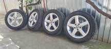 Jante aliaj originale VW Impecabile 5×112 cu Anvelope 205/55 R16 NOI