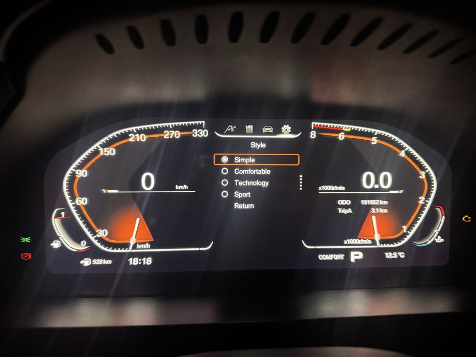 Дигитално табло за f15 от 2013 до 2018 г