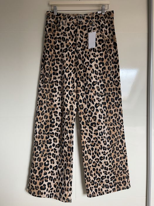 Blugi animal print Mango, cu eticheta