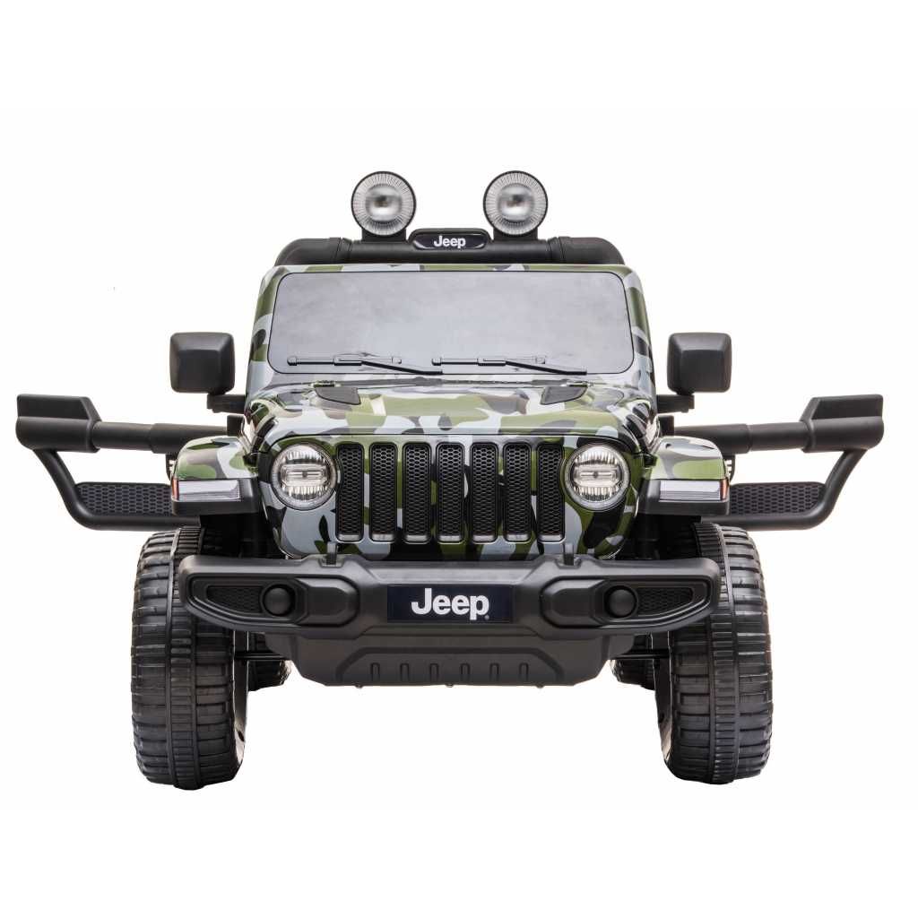 Masinuta electrica copii 2-8 ani Jeep Rubicon 180W 4x4, R.Moi Camuflaj
