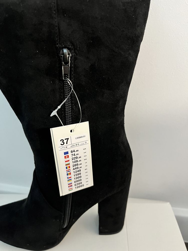 Cizme inalte noi- imitatie piele