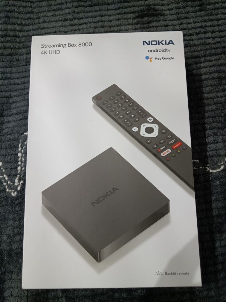 Mediaplayer Nokia Streaming Box 8000, Android TV 4K, Negru