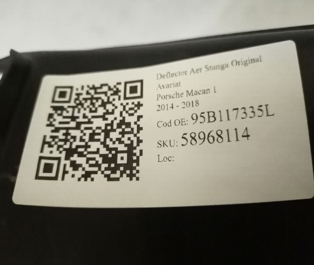 Deflector Aer Stanga Original Avariat Porsche Macan 1 [2014 - 2018] Po