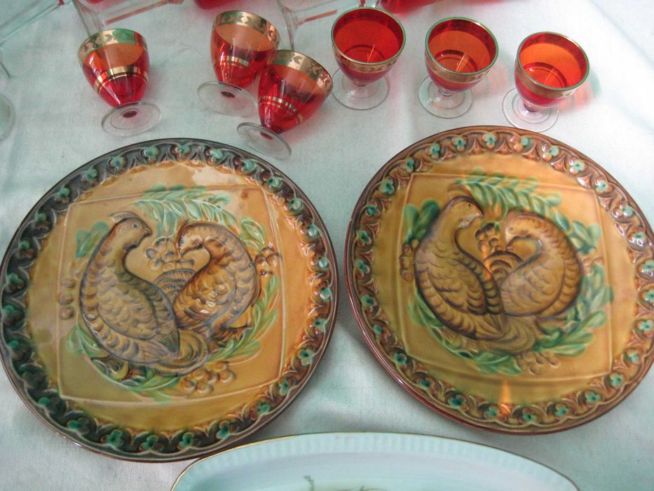 Посуда СССР и Германия В отличном Состоянии  Тарелки Майолика Тетерева
