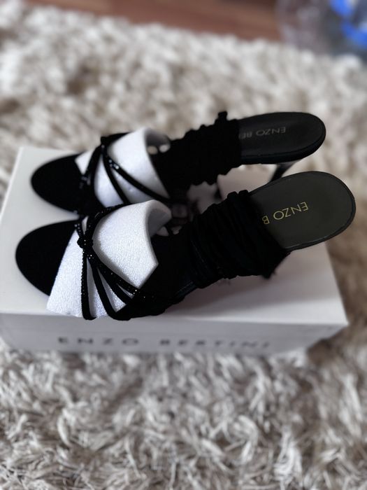 Sandale cu toc Enzo Bertini piele naturala