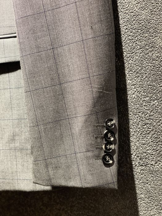 Мъжко сако Selected Homme, размер 46 / 48/ M / L, сиво каре, като ново