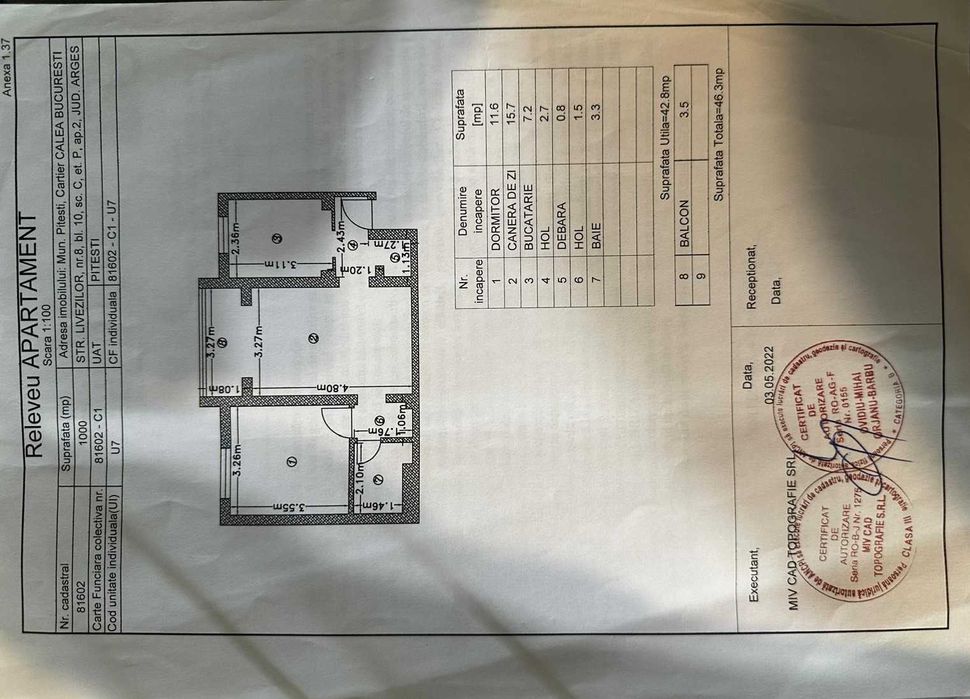 Se vinde Apartament Central Renovat Recent - Pitești, Strada Livezilor