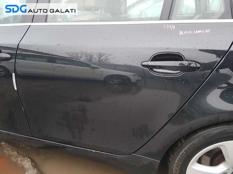 Usa Portiera Stanga Spate Dezechipata BMW Seria 5 E61 Touring 2003 - 2010 Culoare 475/9 Black Sapphire Metallic