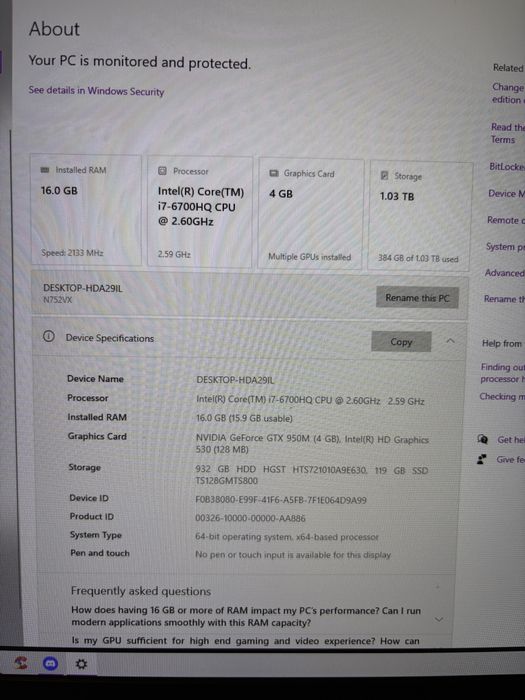 Лаптоп Asus N752V i7. 17 инча