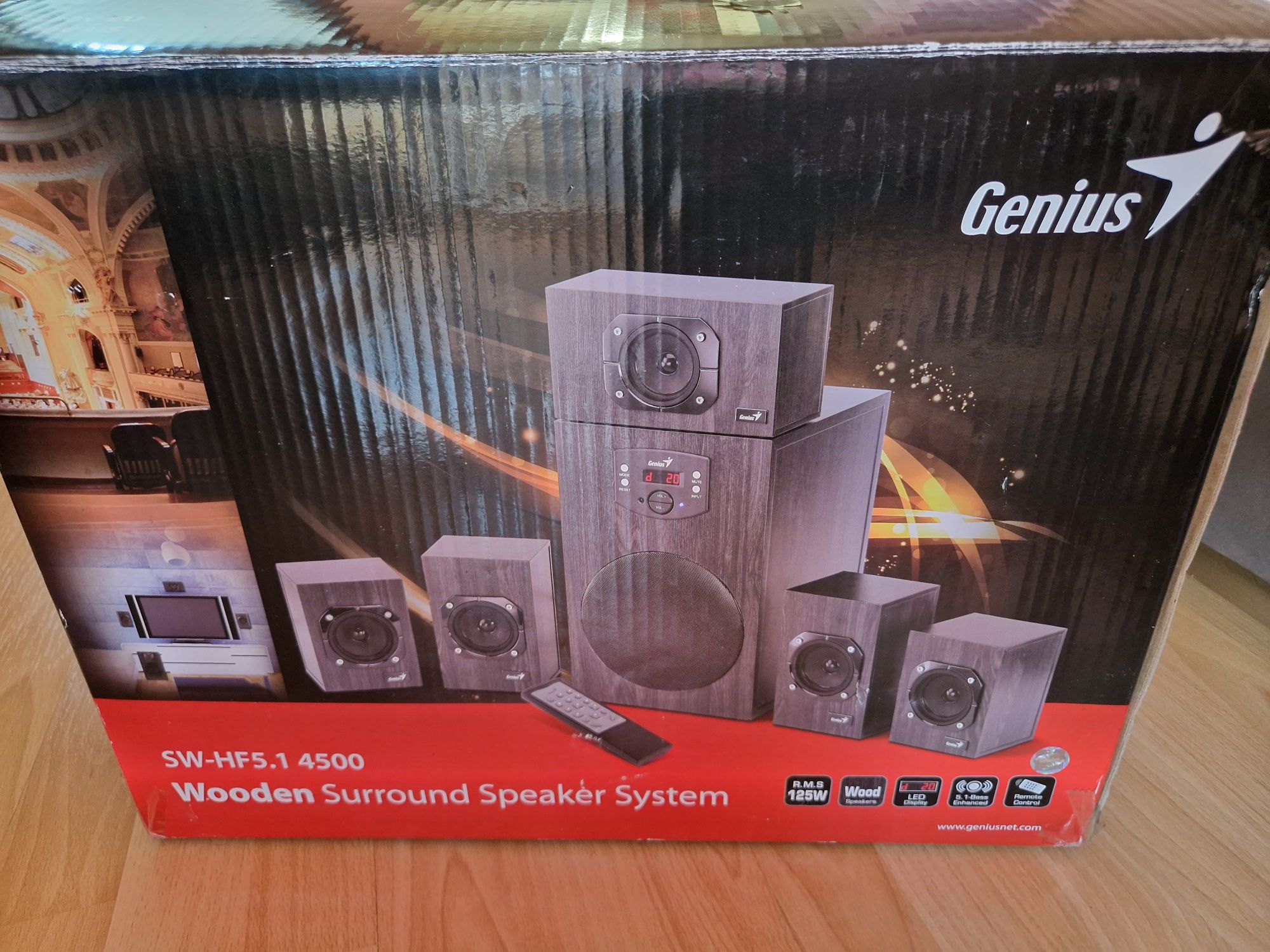 Колони и субуфер Genius SW-HF 5.1 4500, 125W RMS