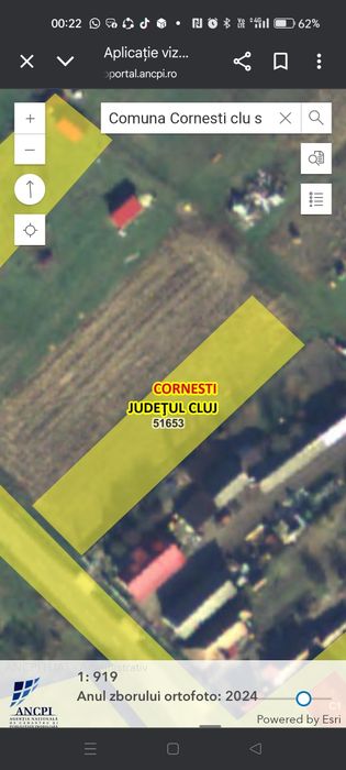 Teren de vanzare intravilan la doar 40 km de Cluj , Comuna Cornesti