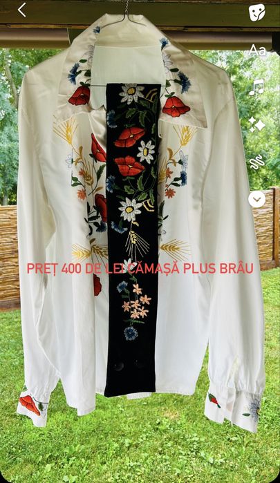Vând 5 camași barbateasca folclorica marime 42 sau xl