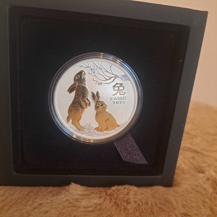 Сребърна монета Година на Заека 2023