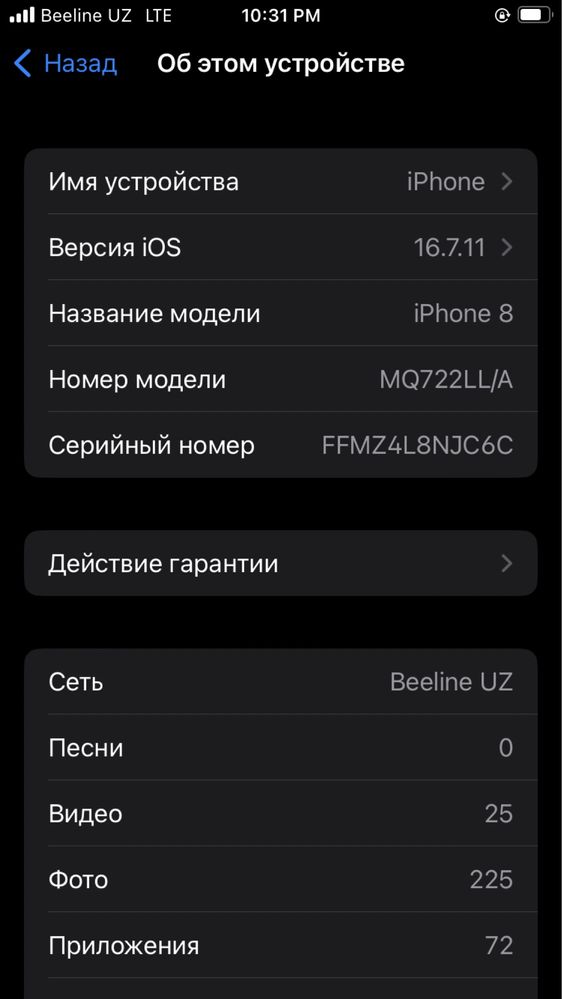 Iphone 8 64 gb xolati yaxshio