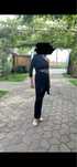 Rochie neagra, elastica cu decupaje