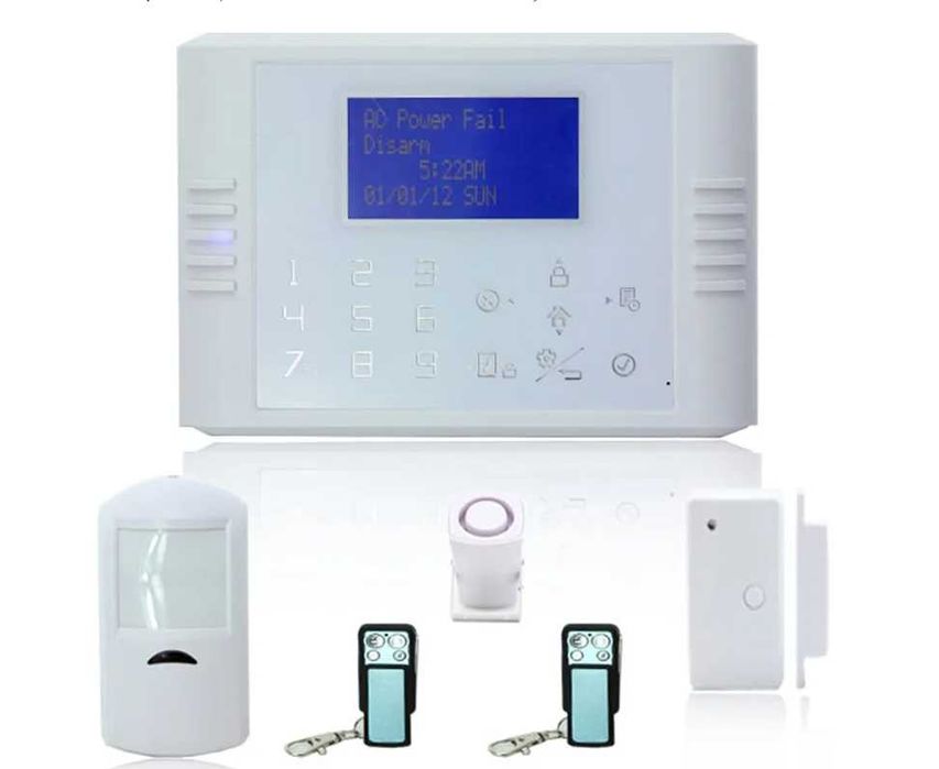Alarma LCD Display Touch Keypad GSM+PSTN Dual Network Burglar System