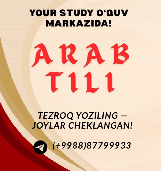 Arab tili kursi o‘quv markazida Yunusobod