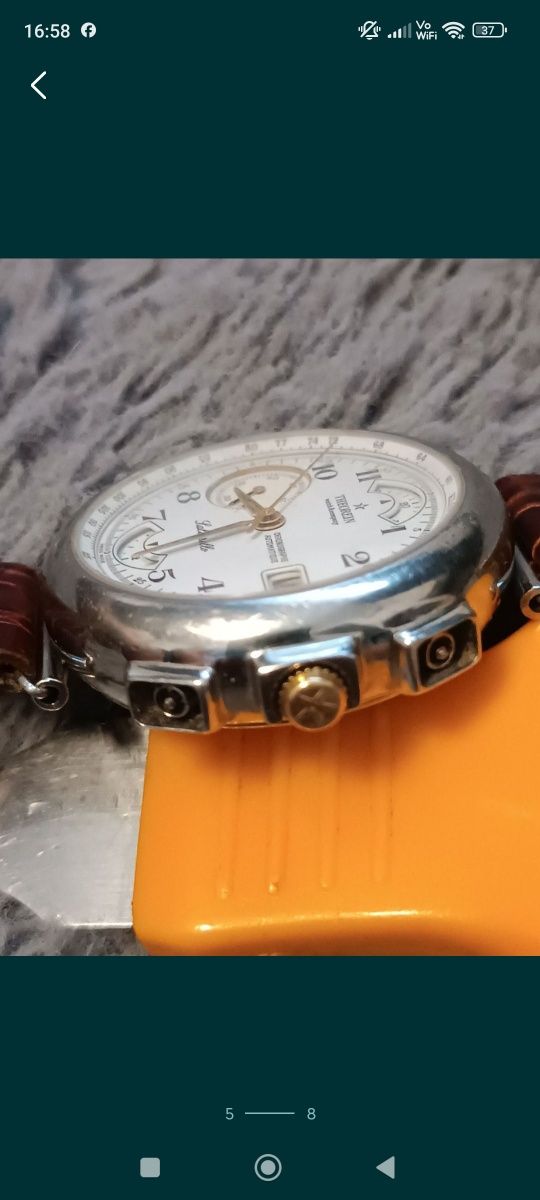 Ceas Bărbătesc Chronograph Automatic Theorein Saltarello Gold/Steel