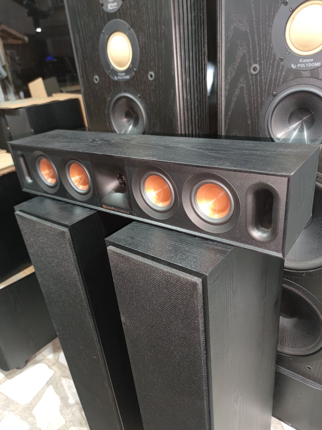 Аудио система Klipsch тонколони и ресийвър Klipsch R-820F R-610F R-30C
