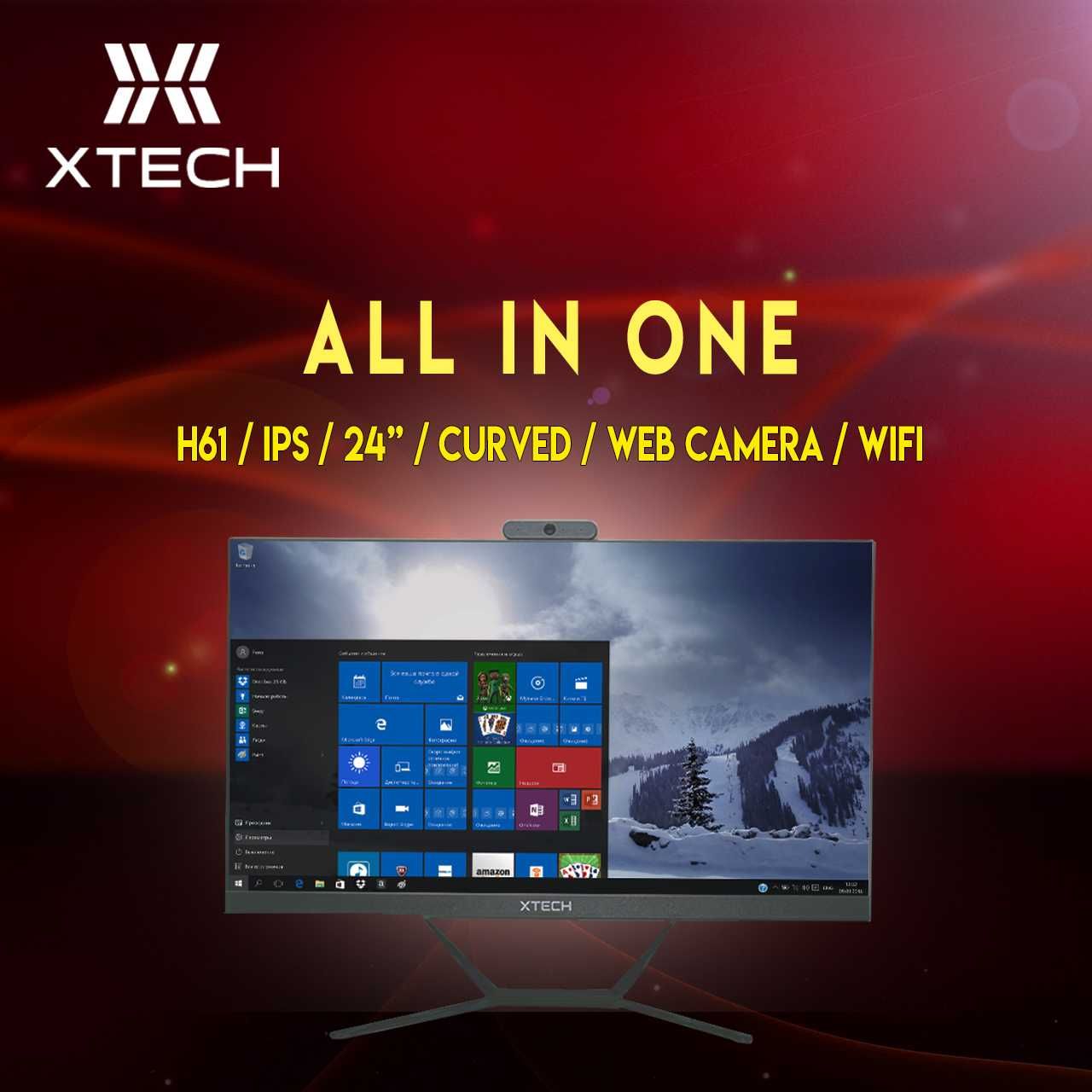 Моноблоки от бренда XTECH 24" IPS H61 Flat