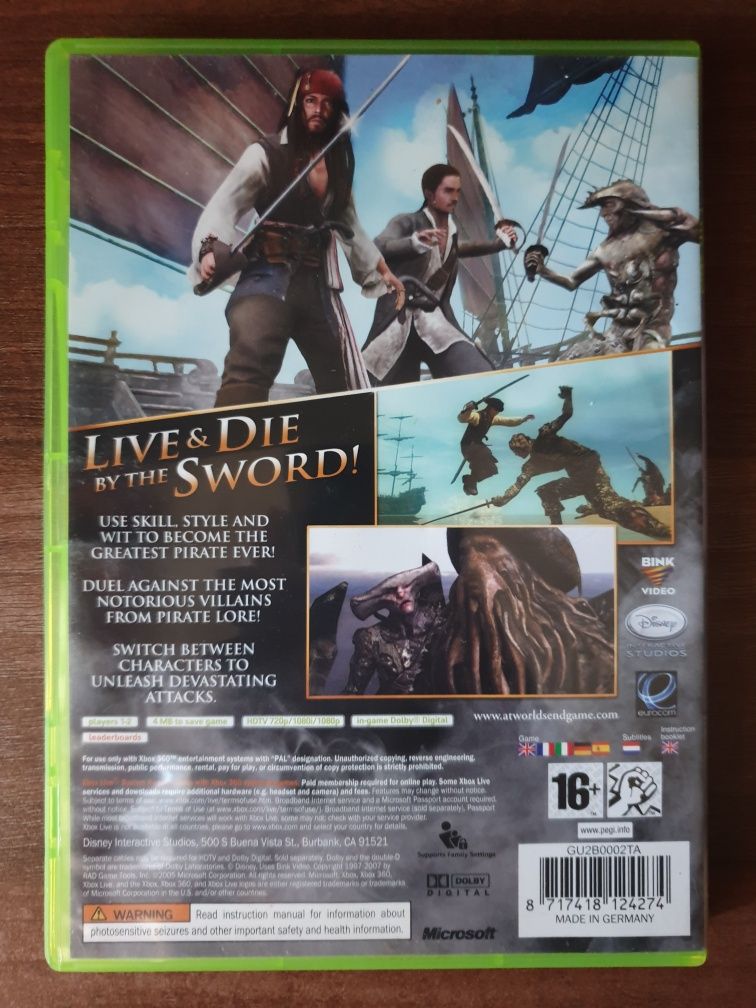 Disney Pirates Of The Caribbean At Worlds End Xbox 360
