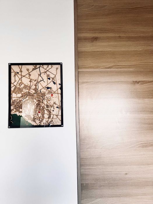 Декорация за стена или бюро. Подарък за нов дом, годишнина или сватба