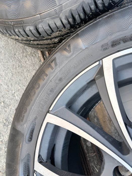 Set jante aliaj 17’’+anvelope continental  235/55/17 -stare excelentă