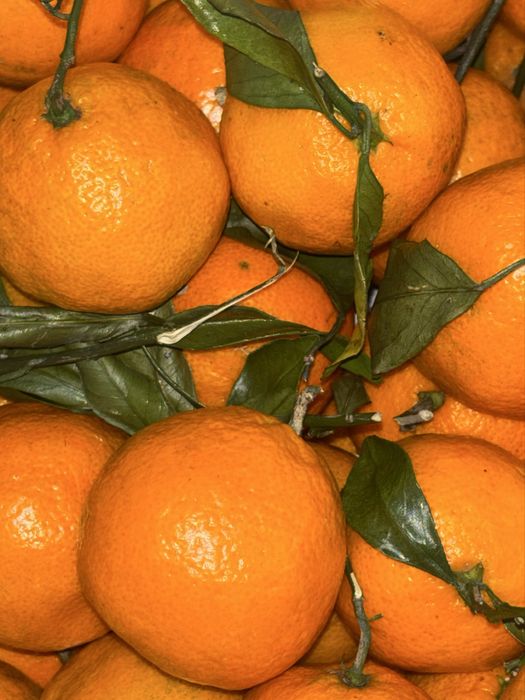 Мандарины в ящиках