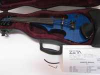 Transluc Blue Flamed Maple Rare 5 String ZETA Jazz Fusion Electric