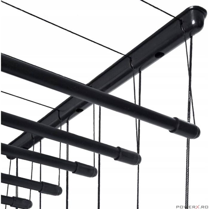 Uscator rufe de tavan, 6x130 cm, negru, Sepio