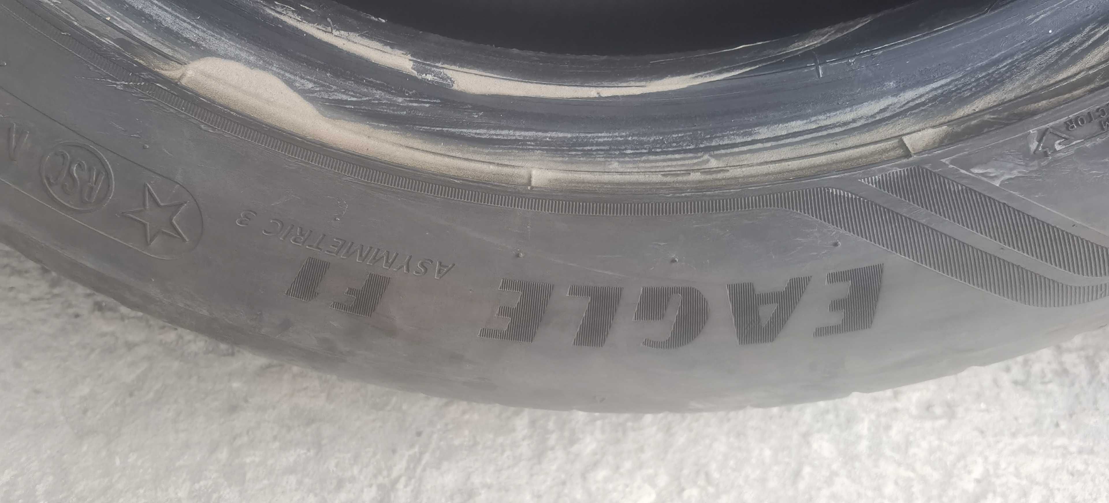Goodyear 225 55 17. 6.5мм Дот 2020 летни рънфлат 4броя