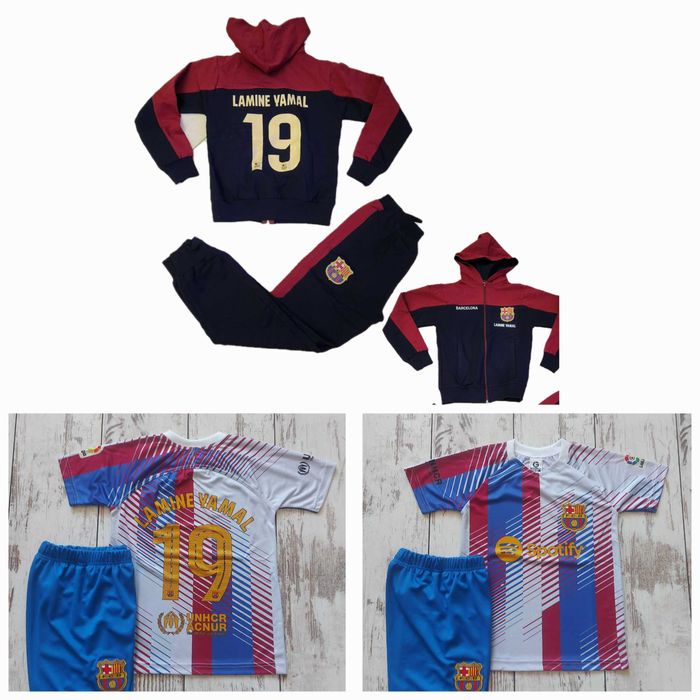 ЯМАЛ 19 Новия екип с анцуг Шарен екип Ямин Ямал 2025 Барселона Yamal