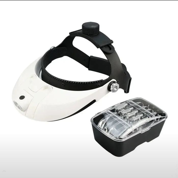 Светодиодная лупа для шлема с повязкой на голову.